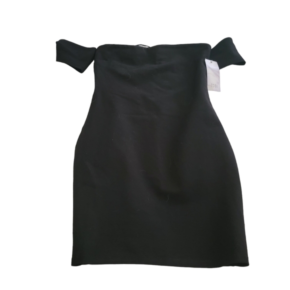 NWT  Tobi Black Dress - Picture 2 of 9